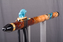 Tasmanian Blackwood Burl Native American Flute, Minor, Low E-4, #4L4L (1)